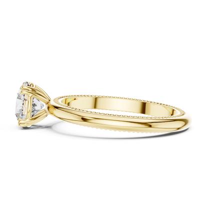 Yellow gold round diamond milgrain ring side view
Round diamond milgrain ring in yellow gold side view
Yellow gold round diamond milgrain ring side view
Round brilliant diamond milgrain ring side view
Yellow gold round milgrain diamond ring side view
Yellow gold round diamond milgrain ring profile view
Polished round diamond milgrain ring in yellow gold
Yellow gold milgrain diamond ring side profile
Yellow gold round milgrain ring side profile
Yellow gold round brilliant milgrain ring side view