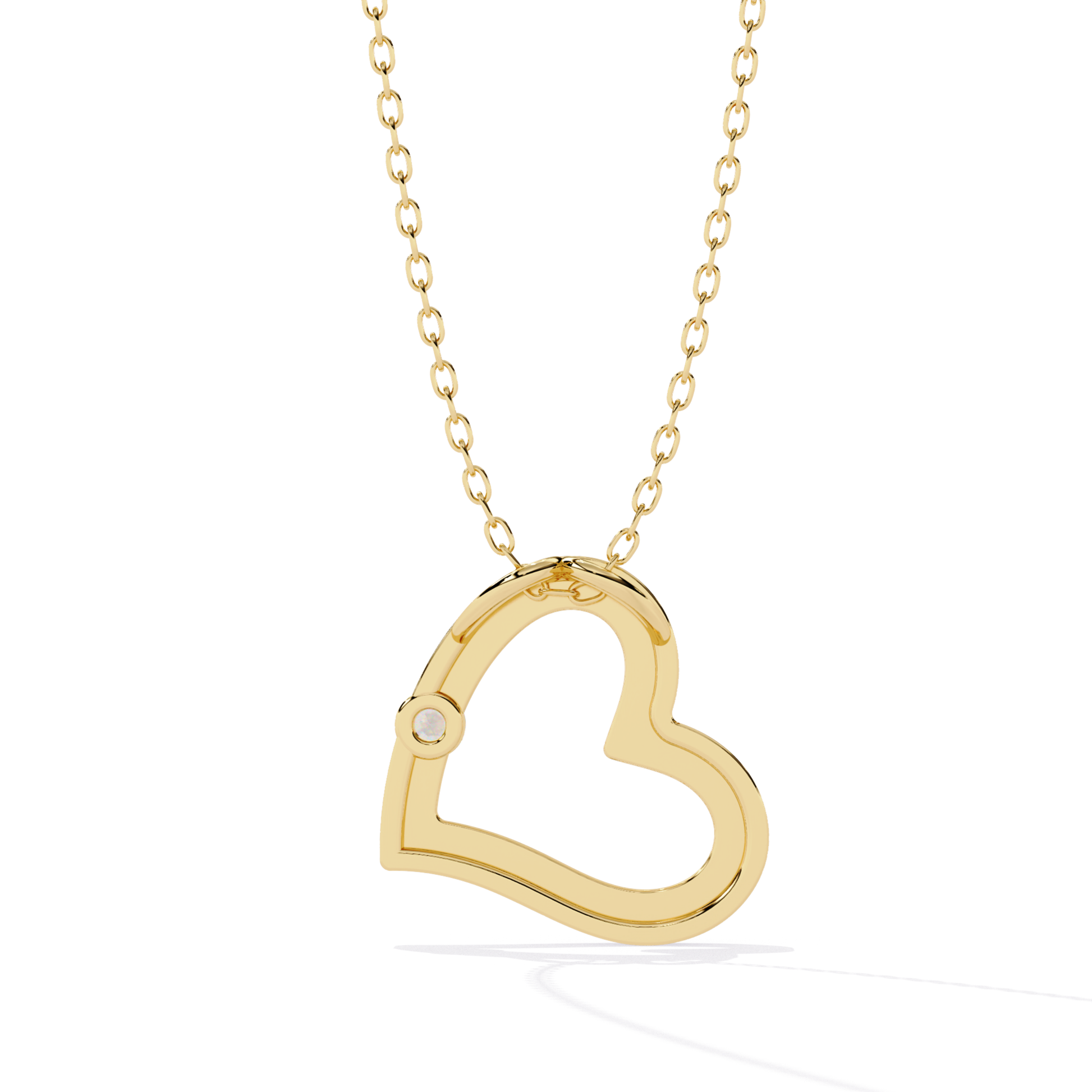 Yellow gold round diamond open heart pendant back view
Rear view of yellow gold heart diamond pendant
Yellow gold open heart pendant reverse view
Back side of round diamond heart pendant
Yellow gold heart pendant back profile
Open heart pendant with rear diamond setting
Yellow gold heart pendant back detail
Reverse view of open heart diamond pendant
Polished yellow gold heart pendant back view
Luxury round diamond open heart pendant back
