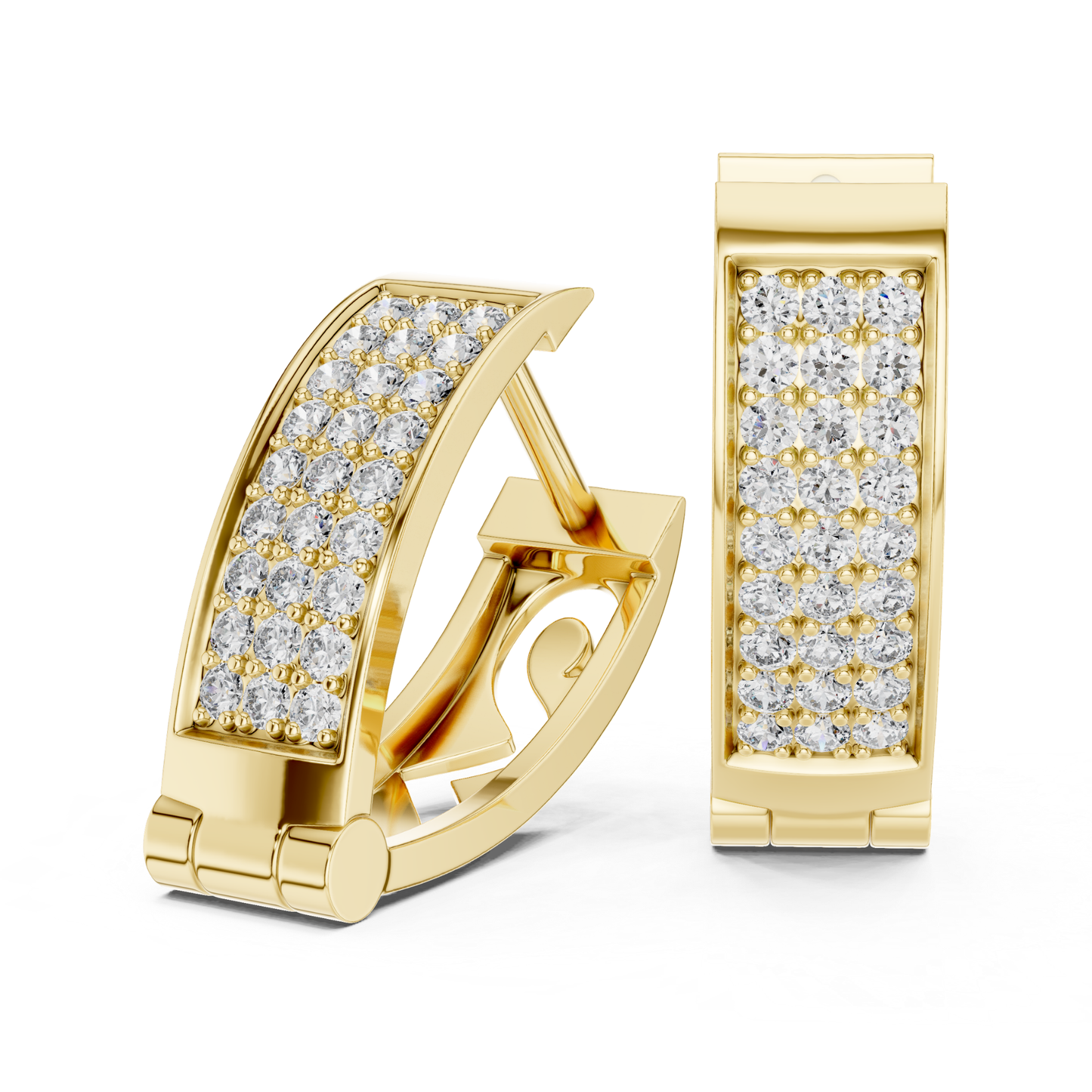 Yellow gold round diamond Pave hoop earrings
Round diamond hoop earrings in yellow gold
Yellow gold Pave hoop earrings with round diamonds
Curved round diamond hoop earrings in gold
Luxury round diamond earrings in yellow gold
Yellow gold hoop earrings with round brilliant diamonds
Elegant Pave round diamond hoop earrings
Modern yellow gold diamond hoop earrings
Rectangular Pave hoop earrings with round diamonds
Yellow gold round diamond earrings front angle view