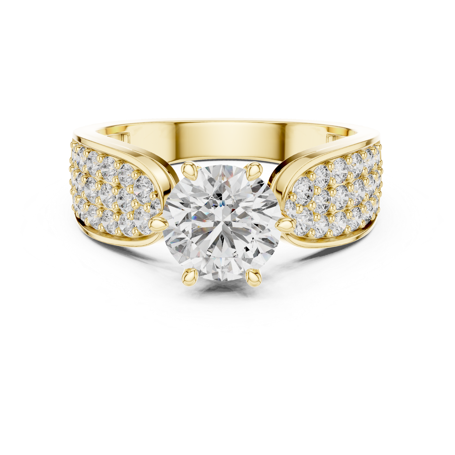 Yellow gold round diamond pave solitaire ring
Yellow gold wide pave band with round diamond
Round diamond yellow gold pave engagement ring
Yellow gold polished pave diamond band design
Six prong round diamond yellow gold pave ring
Yellow gold tapered pave diamond band design
Modern yellow gold round solitaire pave ring
Yellow gold round diamond wide band design
Elegant yellow gold pave set diamond ring
Yellow gold brilliant diamond pave band ring