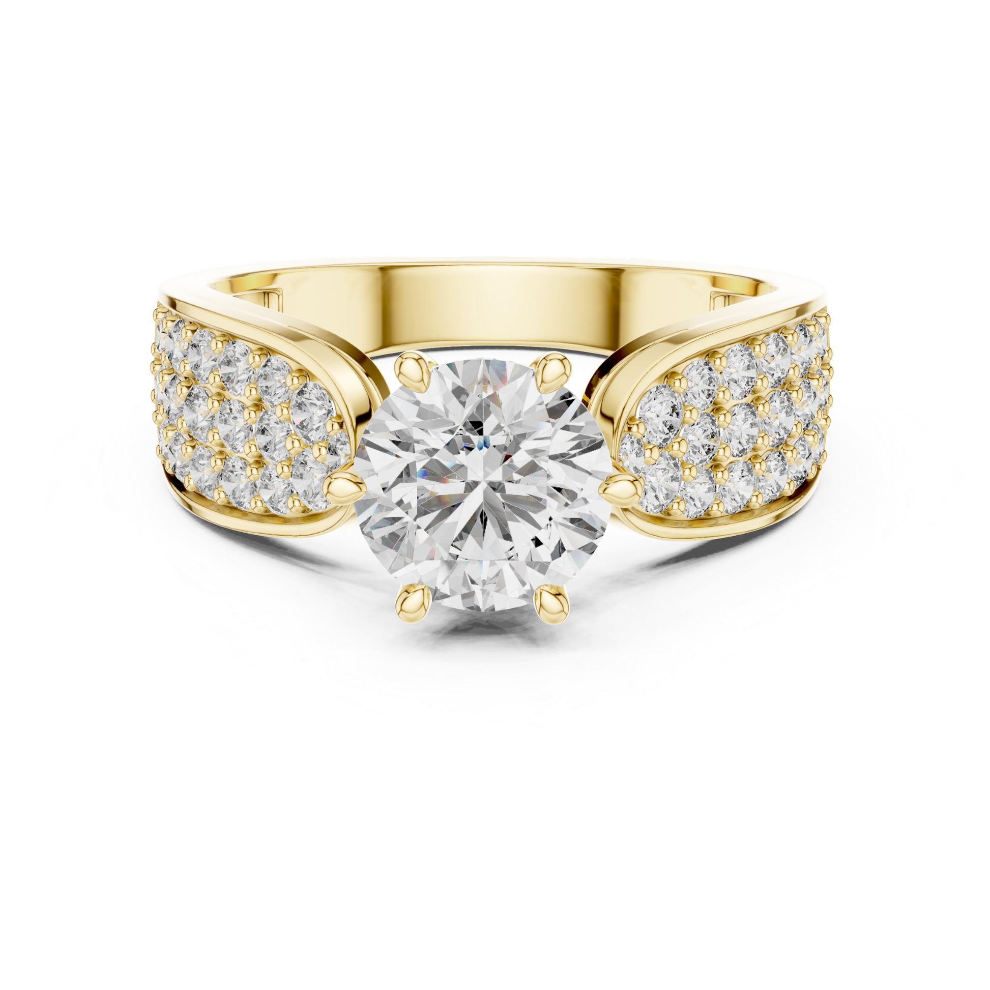 Yellow gold round diamond pave solitaire ring
Yellow gold wide pave band with round diamond
Round diamond yellow gold pave engagement ring
Yellow gold polished pave diamond band design
Six prong round diamond yellow gold pave ring
Yellow gold tapered pave diamond band design
Modern yellow gold round solitaire pave ring
Yellow gold round diamond wide band design
Elegant yellow gold pave set diamond ring
Yellow gold brilliant diamond pave band ring