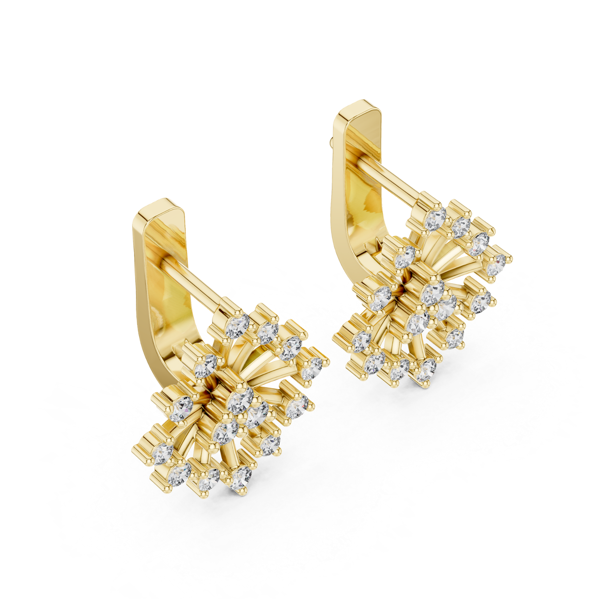 Yellow gold round diamond sunburst earrings side view
Yellow gold round diamond starburst earrings side angle
Round diamond cluster earrings yellow gold side view
Sunburst diamond earrings yellow gold profile view
Round diamond earrings yellow gold side view design
Geometric diamond sunburst earrings yellow gold
Round diamond multi stone earrings yellow gold side
Elegant diamond earrings yellow gold side view
Prong set diamond cluster earrings yellow gold
Round diamond starburst earrings yellow gold detail