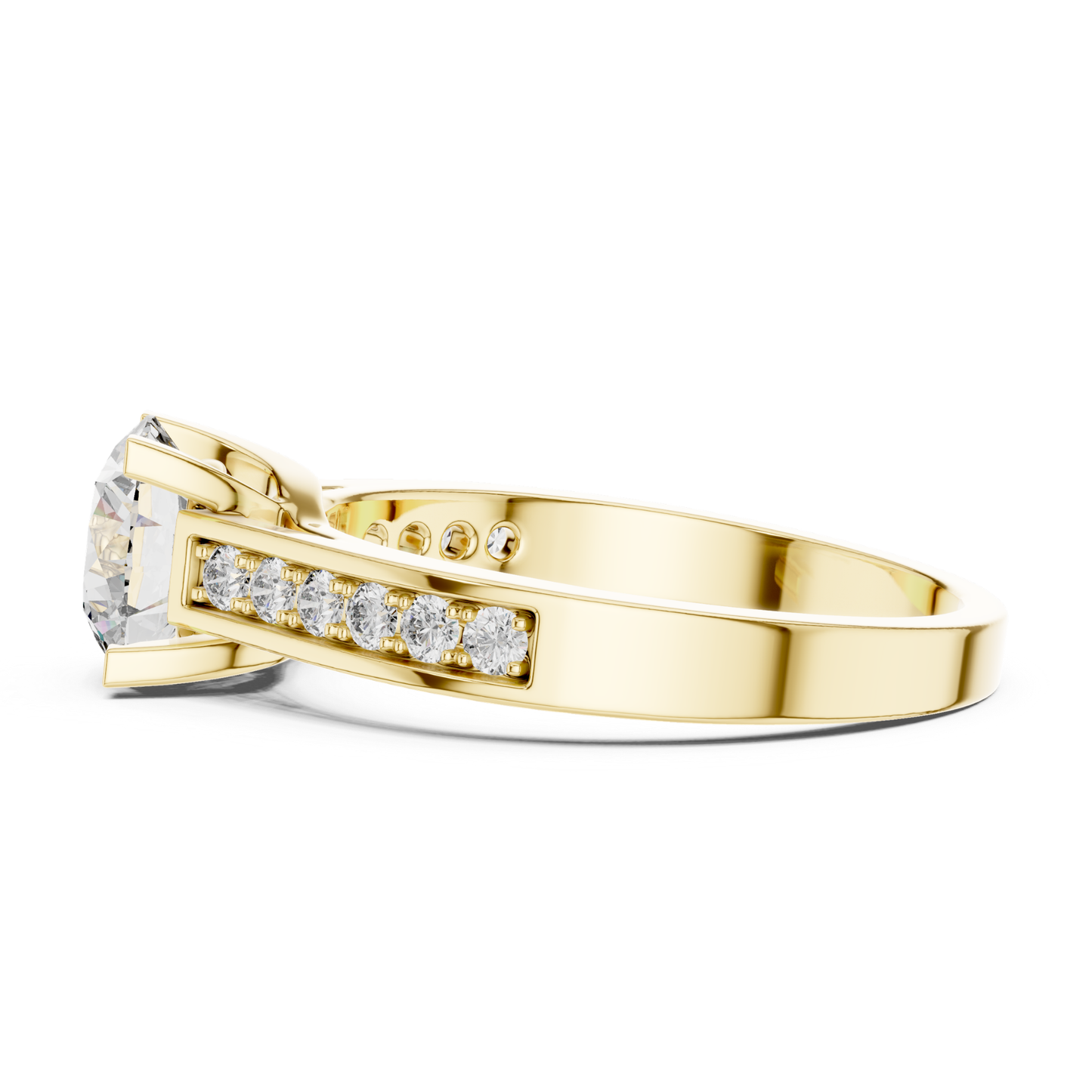Yellow gold round solitaire channel diamond ring side
Side view channel set diamond yellow gold ring
Yellow gold channel band diamond ring design
Round diamond channel set solitaire ring style
Yellow gold solitaire ring with channel diamonds
Polished yellow gold channel diamond ring design
Minimal channel set solitaire diamond ring style
Round brilliant channel diamond ring yellow gold
Yellow gold round channel set diamond ring style
Classic channel diamond solitaire ring yellow gold