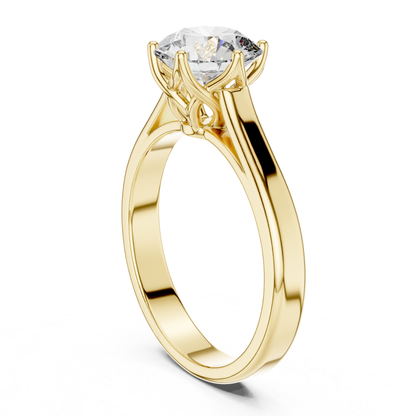 Yellow gold round solitaire diamond ring side angle
Side angle round diamond ring in yellow gold
Six prong round diamond yellow gold ring profile
Yellow gold solitaire diamond ring side design
Round diamond ring with yellow gold band profile
Polished yellow gold round diamond ring angle
Minimal yellow gold solitaire ring profile
Round brilliant diamond yellow gold ring side
Yellow gold ring with round center diamond profile
Simple yellow gold round solitaire ring angle