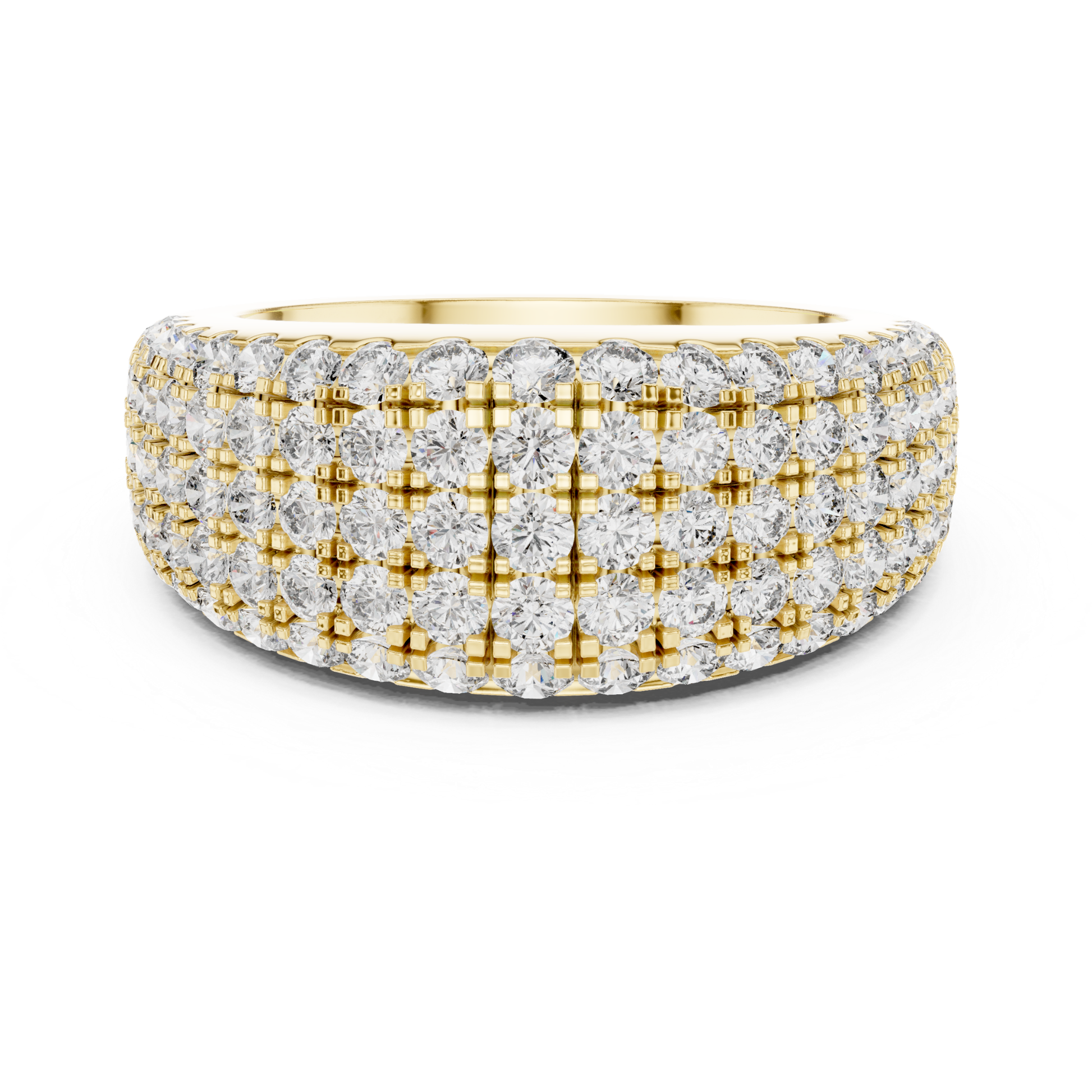 Yellow gold wide Pave diamond band ring
Multi row yellow gold round diamond statement band
Yellow gold luxury diamond anniversary band for women
Wide yellow gold diamond ring with round brilliant stones
Yellow gold multi layer diamond band ring design
Elegant yellow gold Pave diamond fashion band
Bold yellow gold wide ring with round diamonds
Yellow gold statement band with multi row diamonds
Luxury yellow gold diamond band with layered rows
Yellow gold round diamond wide anniversary ring