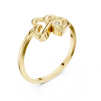Minimal yellow gold heart diamond ring
Modern abstract heart gold ring
Elegant yellow gold love knot ring
Open heart gold ring with diamond accent
Contemporary yellow gold romantic ring
Fine gold heart outline diamond ring
Stylish yellow gold heart fashion ring
Minimalist gold heart wrap ring
Delicate yellow gold heart design ring
Artistic gold heart ring with round stone