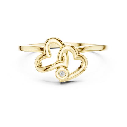 Minimal yellow gold heart diamond ring
Open heart gold ring with bezel diamond
Modern double heart yellow gold ring
Elegant heart shape gold diamond ring
Contemporary yellow gold love knot ring
Fine gold heart wrap ring with diamond
Romantic yellow gold open heart ring
Stylish gold heart band with round stone
Minimalist double heart diamond ring
Twisted heart yellow gold ring design