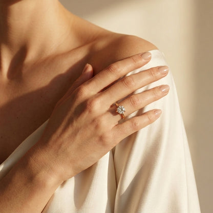 Solitärring mit Diamant im Rundschliff | Ein Diamant, unendliche Liebe