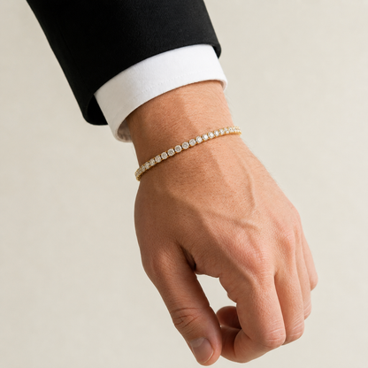 Round Brilliant Lab Grown Diamond Bracelet