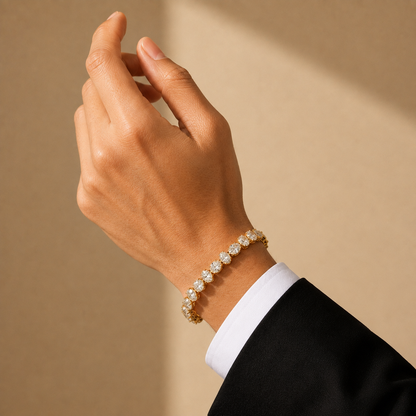 Oval Lab Grown Diamond Tennis Bracelet