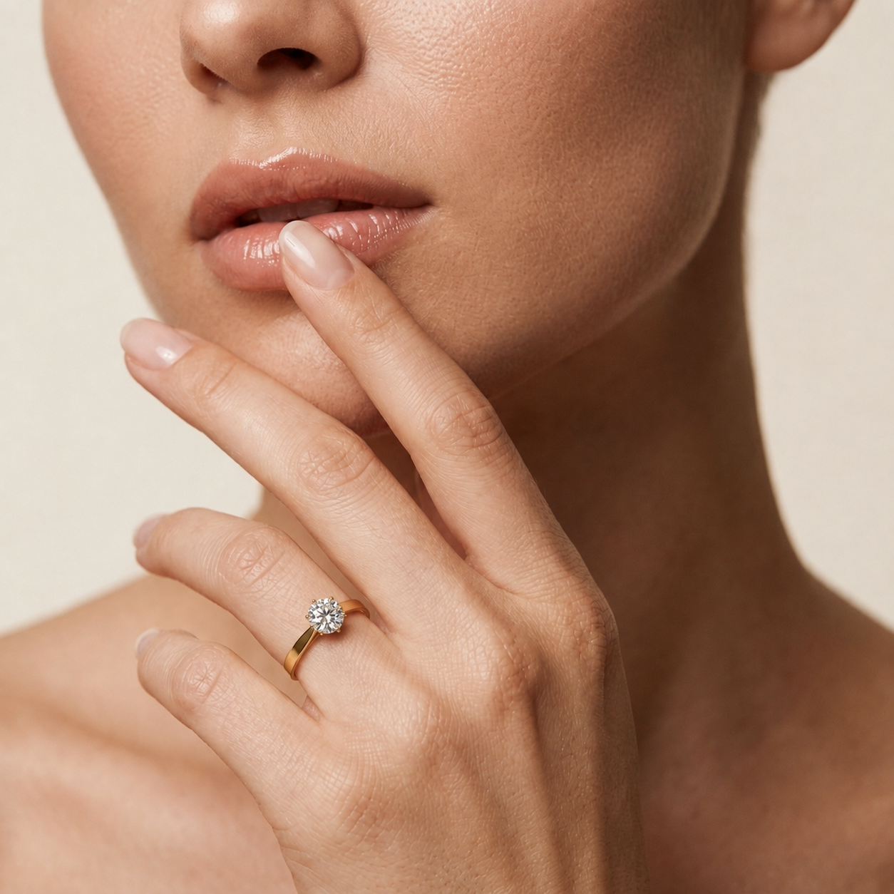Brillantsolitärring | 18K Gold Feinschmuck