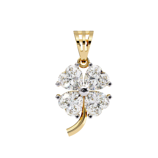 Four leaf diamond clover pendant in yellow gold
Yellow gold diamond clover pendant with round brilliant diamonds
Lucky clover diamond pendant in polished yellow gold
Floral clover diamond pendant necklace in yellow gold
Elegant four leaf clover diamond charm pendant
Sparkling diamond clover pendant for women
Round diamond clover pendant with gold bail
Luxury yellow gold clover pendant with natural diamonds
Classic diamond flower clover pendant design
Fine jewelry yellow gold diamond clover pendant