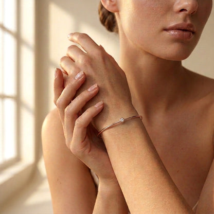 Klassisches Einzel-Diamantarmband | Edler Luxus aus 18K und 14K Gold