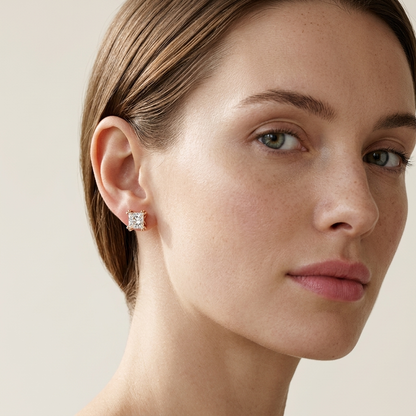 Ohrstecker aus Gold mit Labor-Diamanten für Damen | Eleganter Echtschmuck