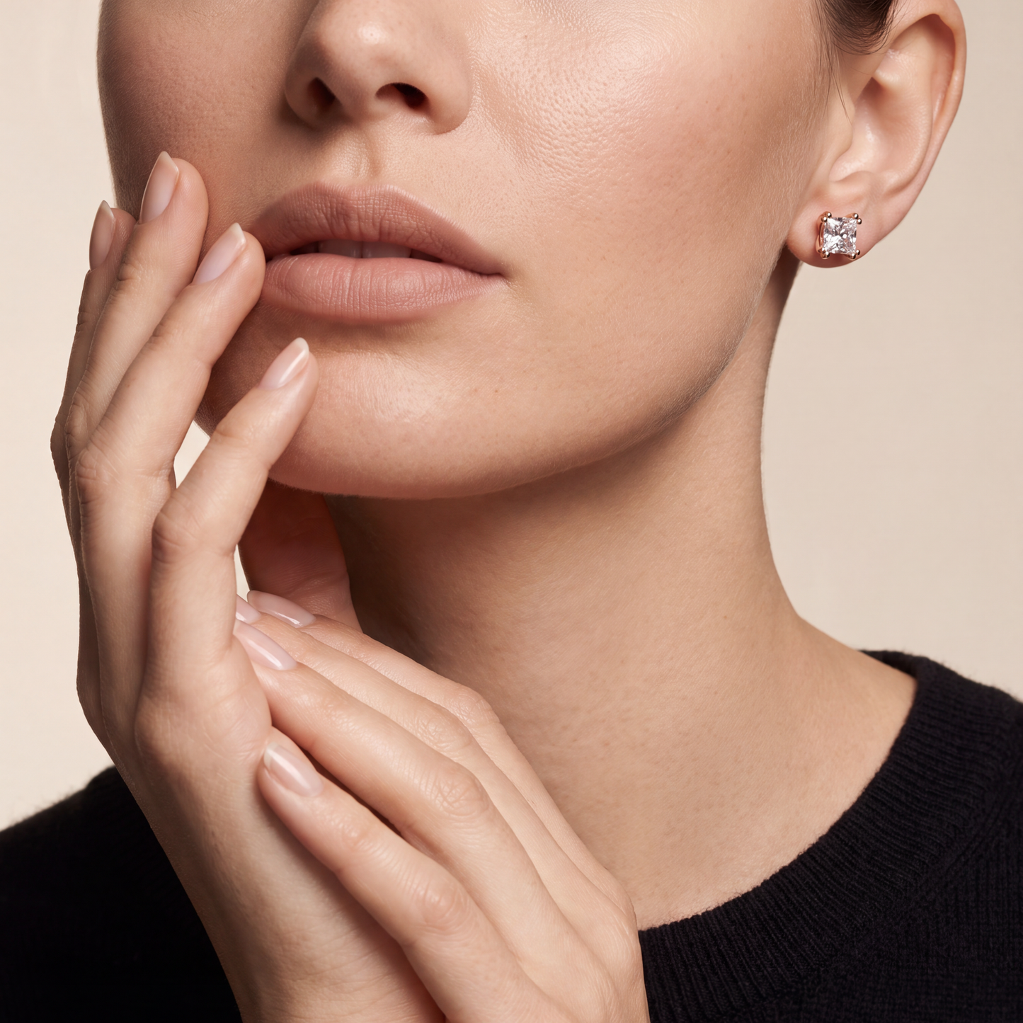 Ohrstecker aus Gold mit Labor-Diamanten für Damen | Eleganter Echtschmuck