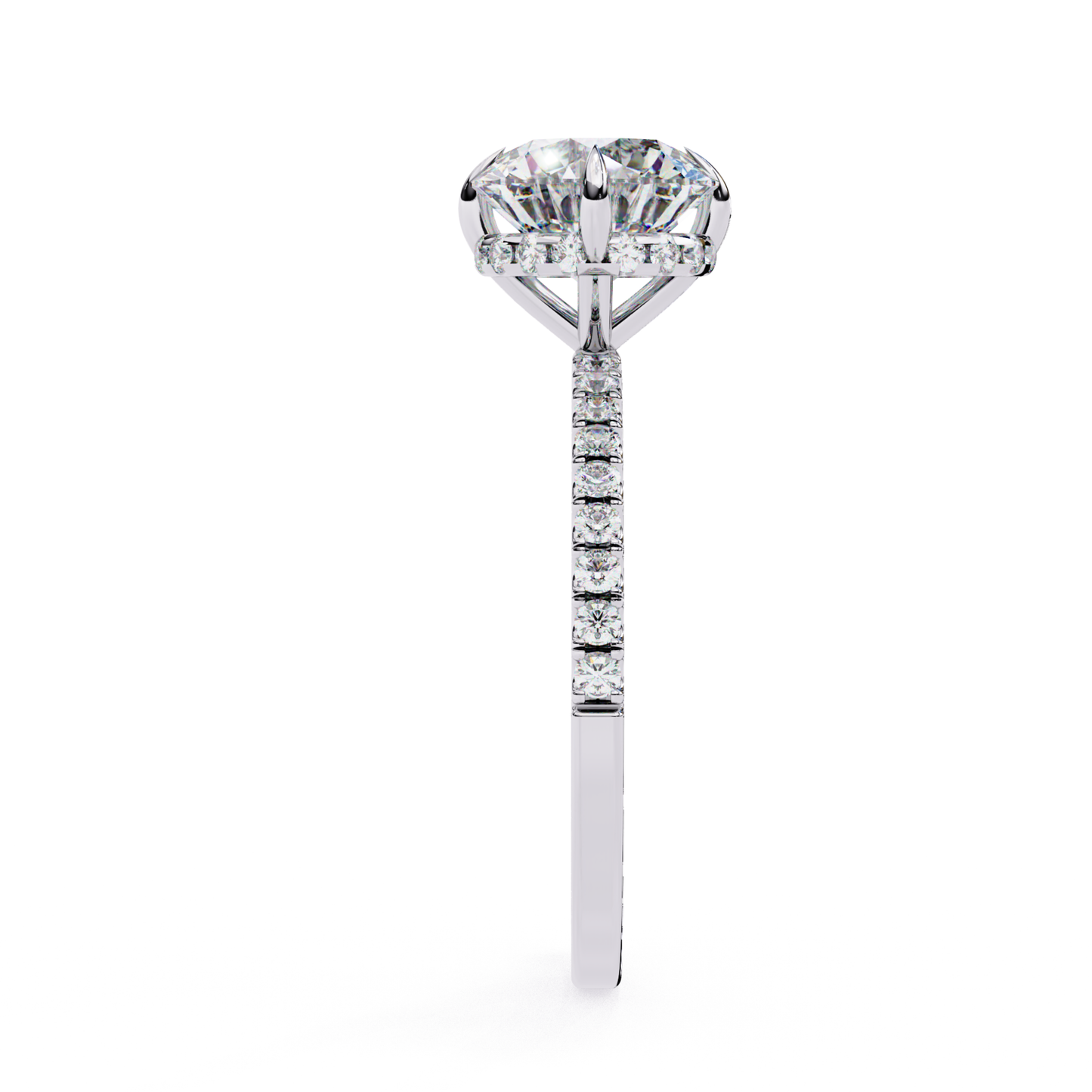 Side view of white gold diamond ring
Diamond ring in white gold from the side
Elegant white gold ring with diamonds
White gold ring with diamond accents
Side angle of white gold diamond ring
White gold ring with diamonds
White gold band with diamonds
Diamond studded white gold ring
White gold ring with diamonds on band
White gold diamond ring from the side